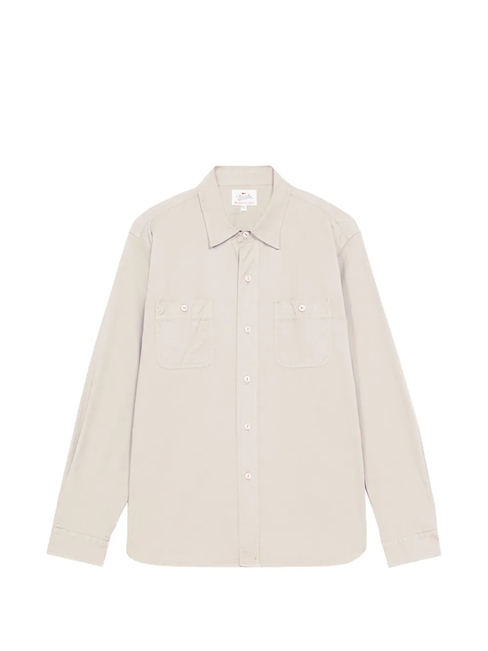 Fortela patch-pocket work shirt - Toni neutri