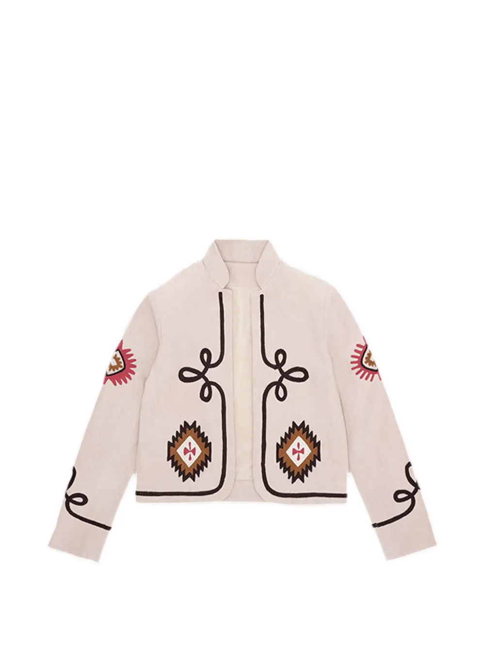 Fortela Marine embroidery bolero jacket - Toni neutri