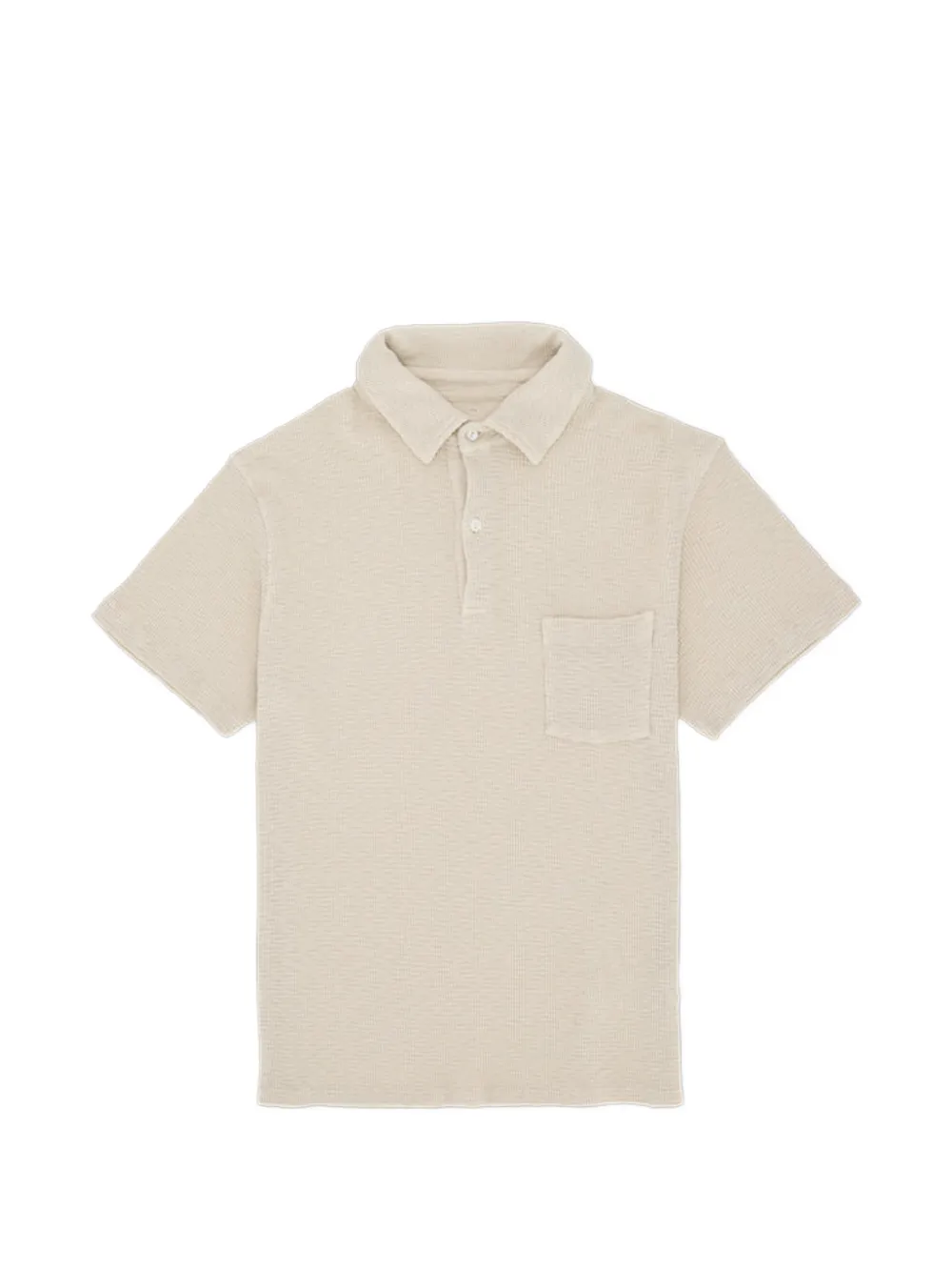 Fortela Missourim waffle pocket polo shirt - Toni neutri