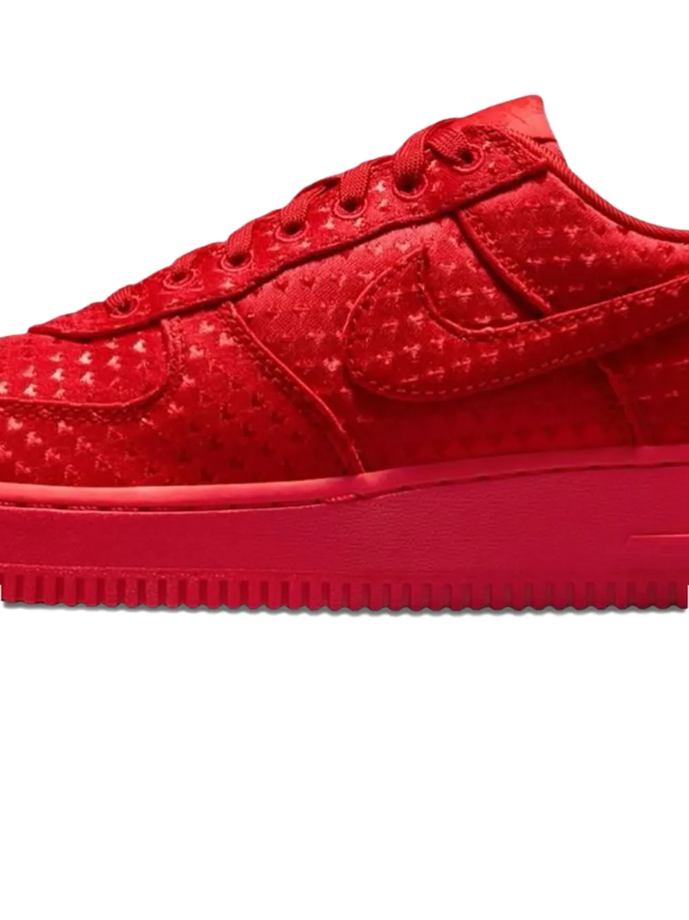 Nike Air Force 1 Low sneakers met hart-bedel Rood