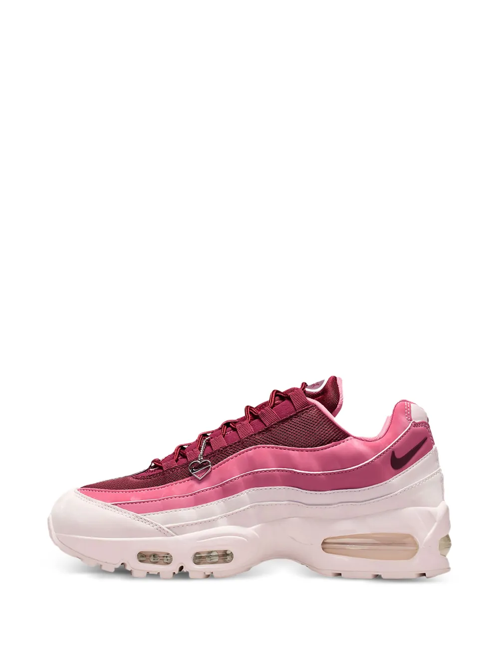 Nike Air Force 1 Low sneakers met hart-bedel Rood