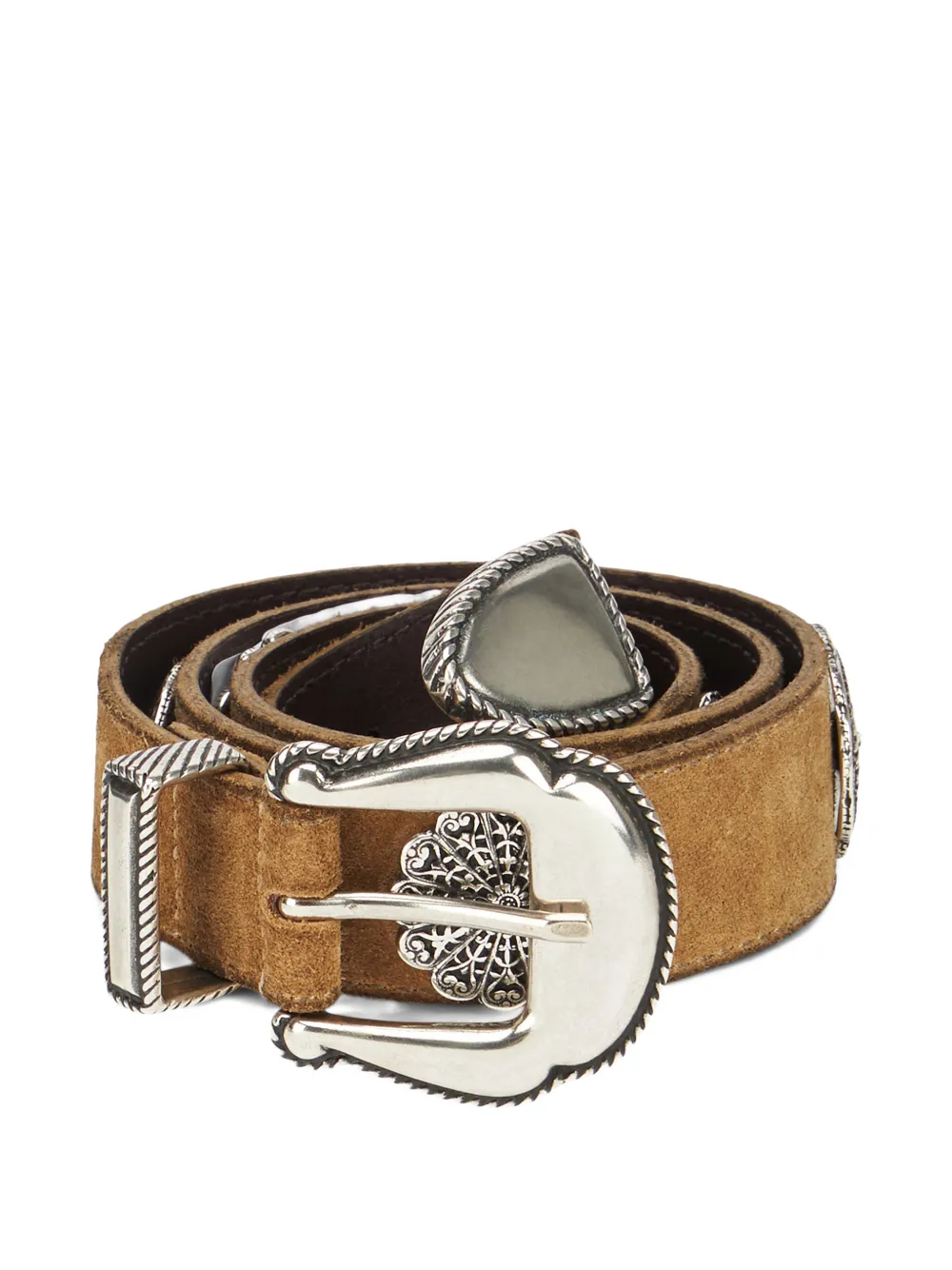 Fortela Candis suede leather belt - Marrone