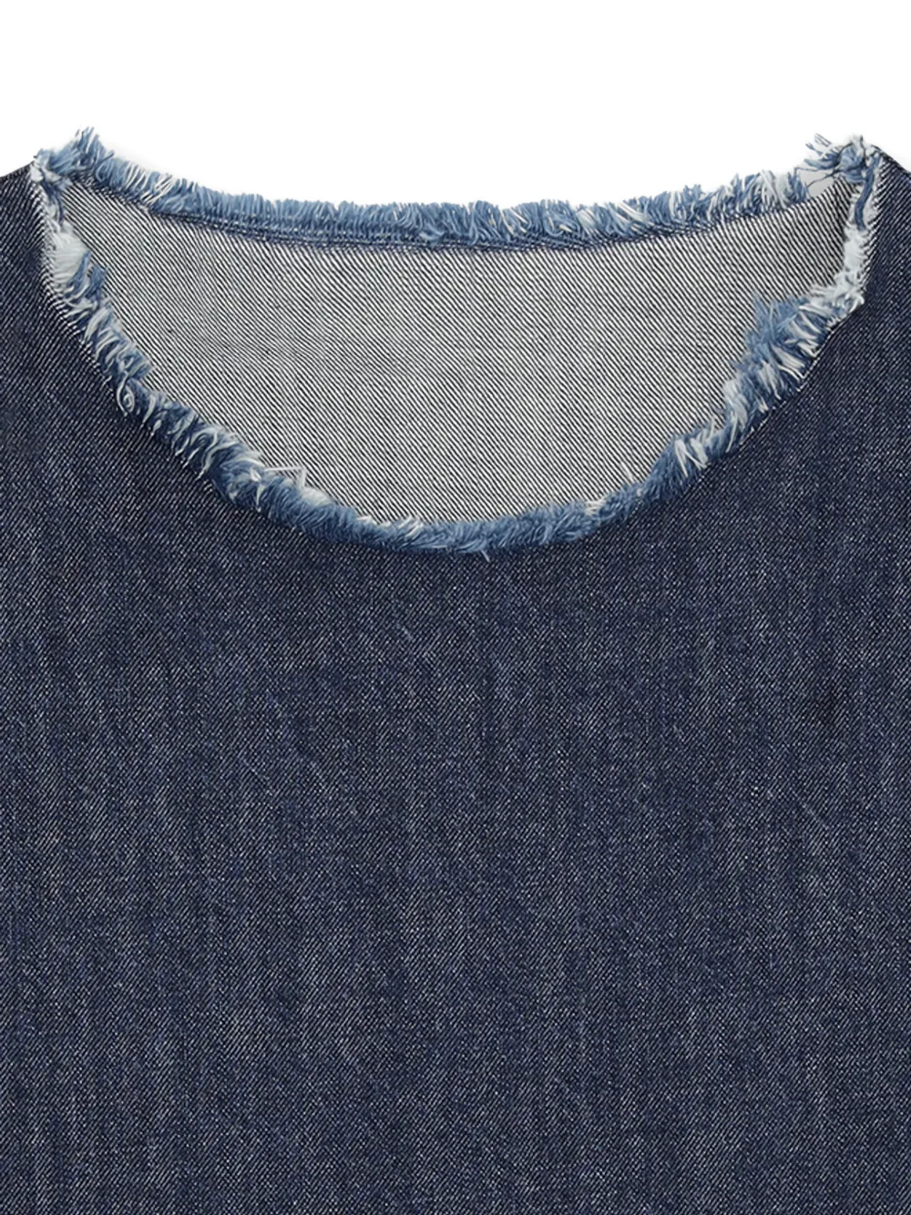 Fortela Fringed-detail T-shirt Mini Dress in Blue, view 5