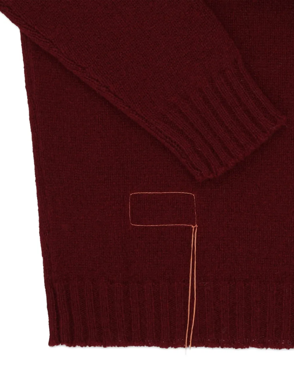Fortela London coltrui met geribbelde cuffs Rood
