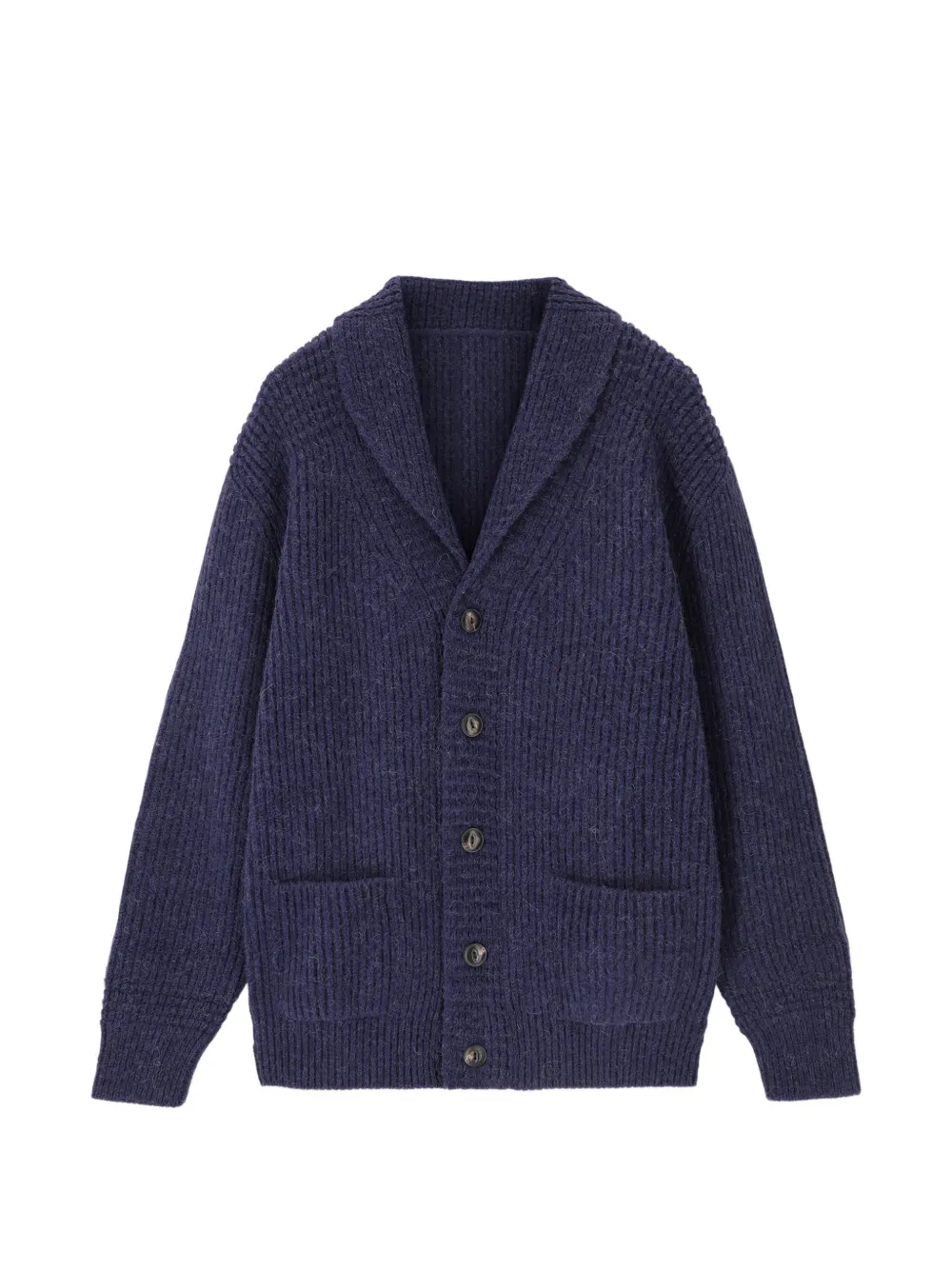 Fortela Chad shawl-collar patch-pocket cardigan - Blu