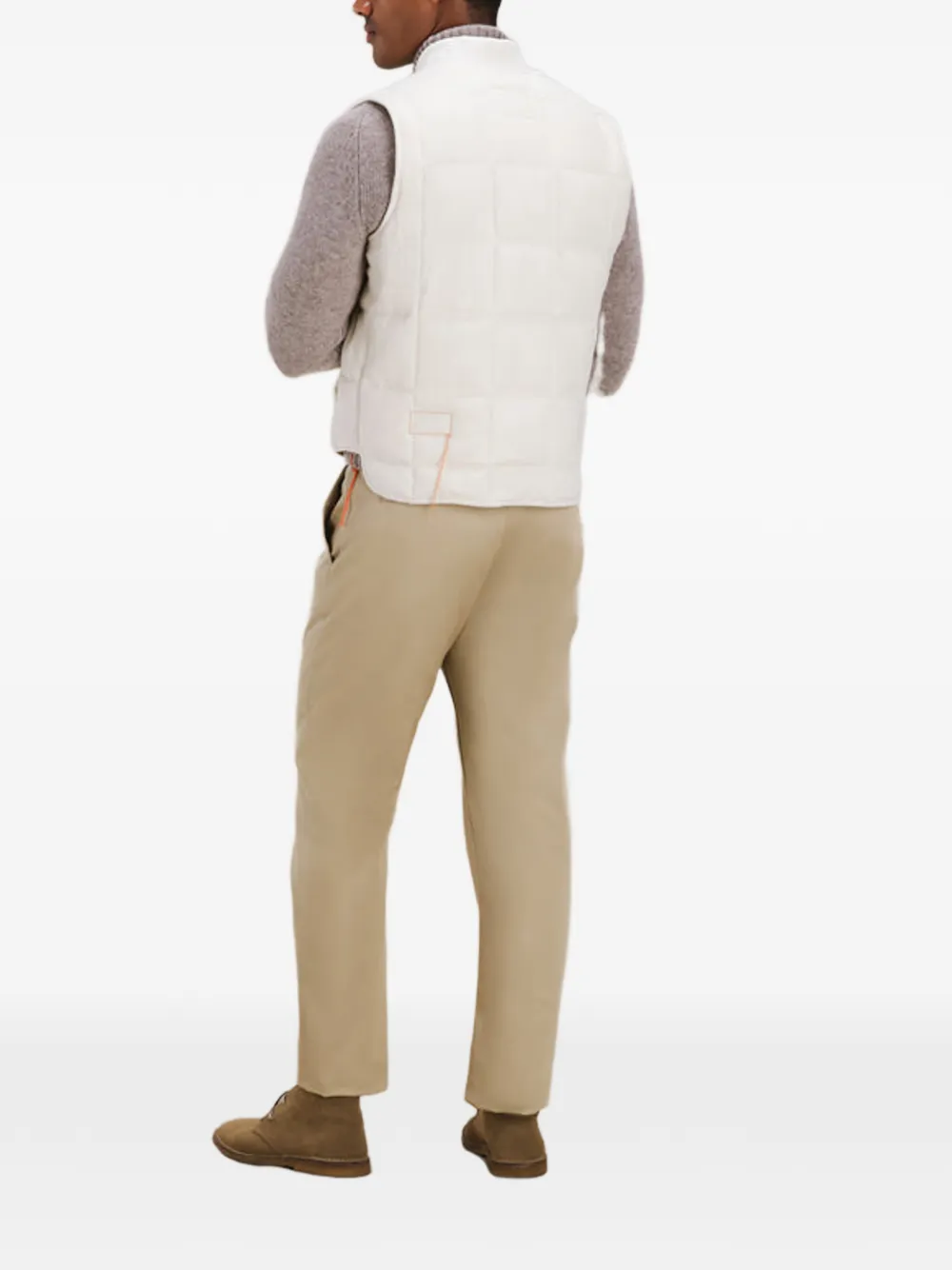  Fortela Quilted Zip Vest - Neutrals 
