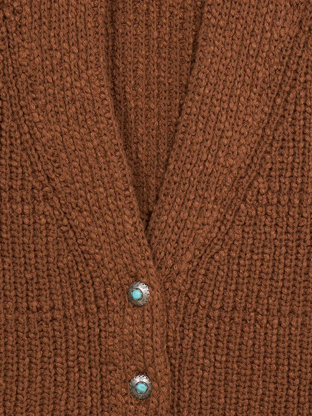  Fortela Lola Open-knit Cardigan - Brown 