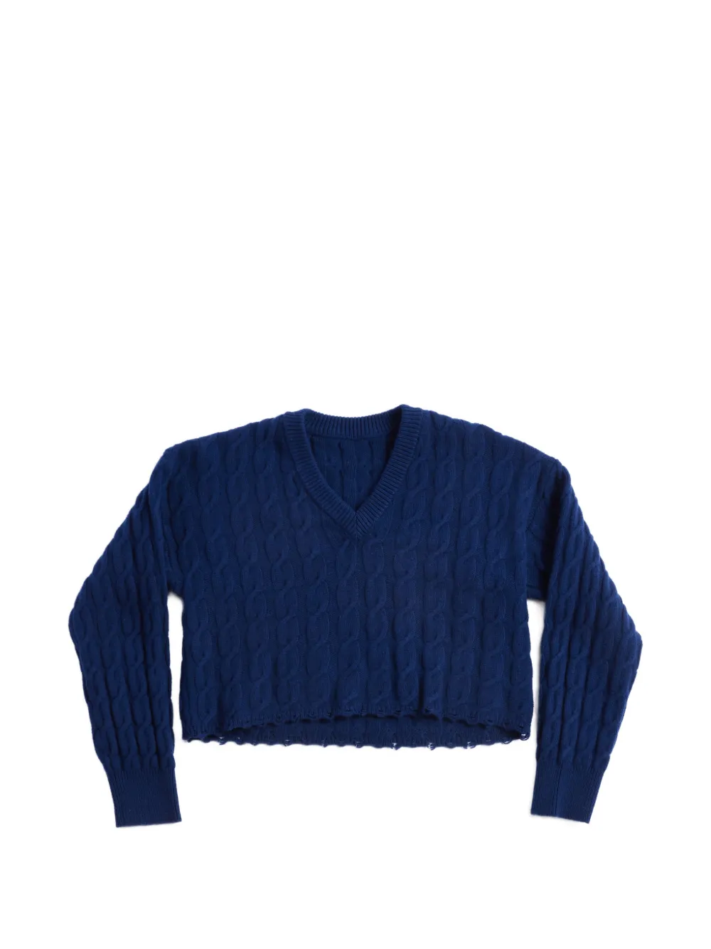 Fortela Liv V-neck knitted sweater - Blu