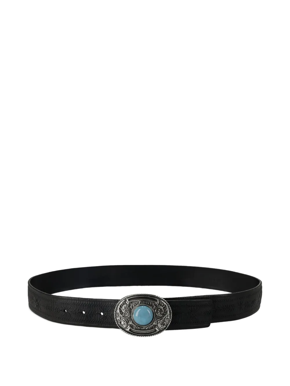 Fortela Culver stone-detail belt - Nero
