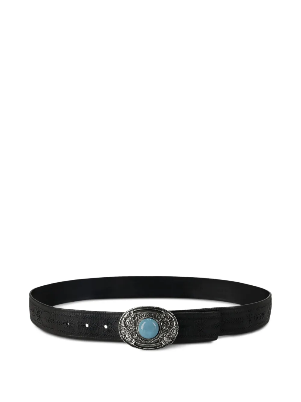 Fortela Culver stone-detail belt - Nero