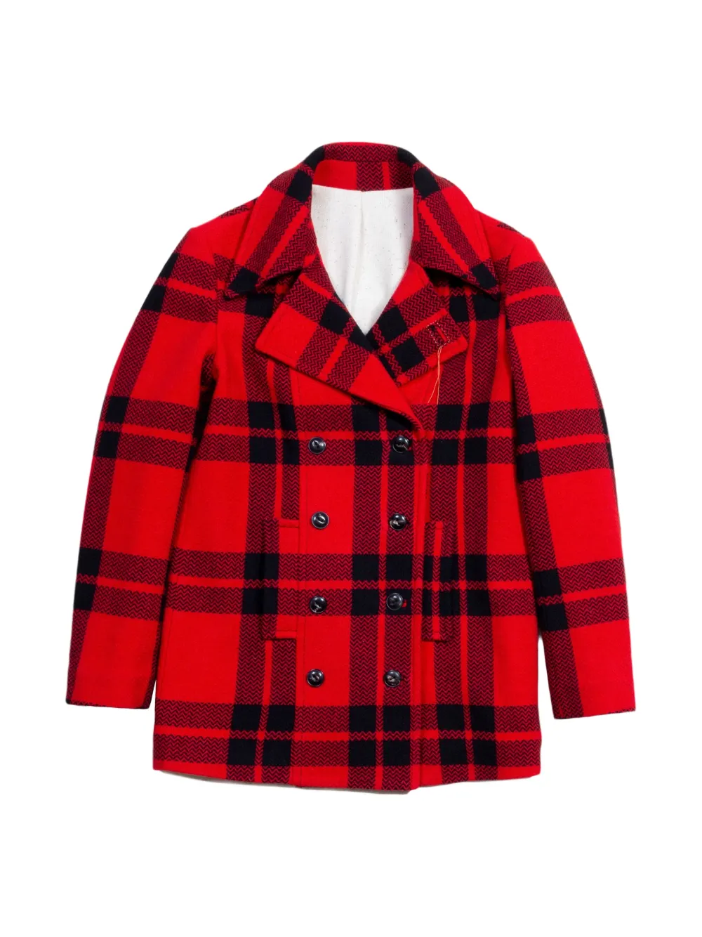 Fortela Francoise double-breasted checked coat - Rosso