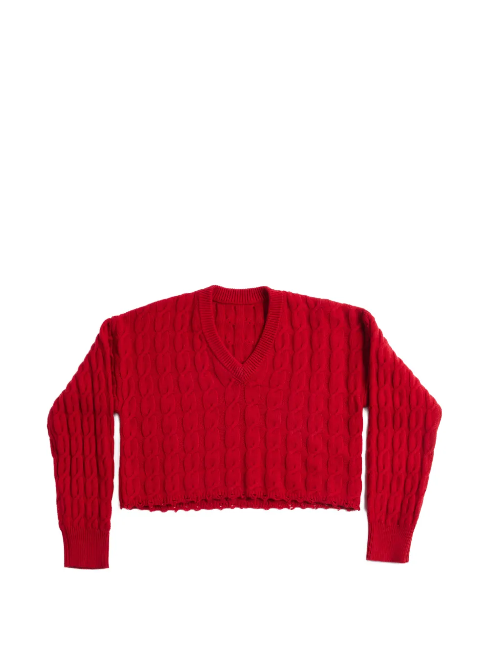 Fortela cable knit knitwear - Rosso