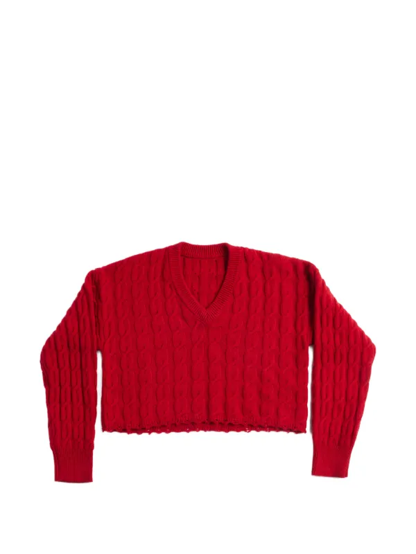 Fortela Cable Knit Knitwear in Red