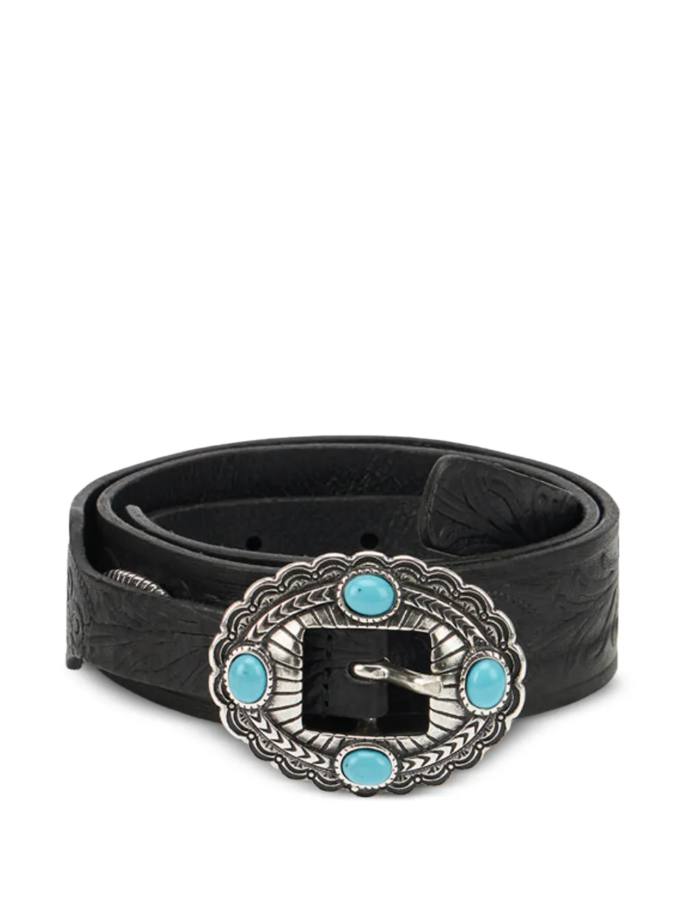 Fortela Cantona leather belt - Nero
