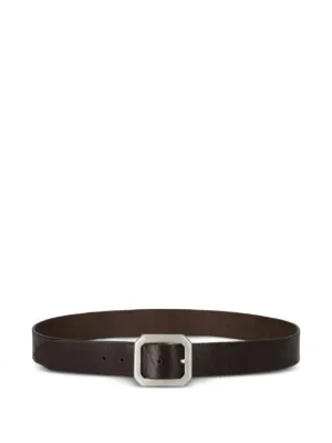 LEMAIRE Minimal Western Belt In Leather | Brown | FARFETCH