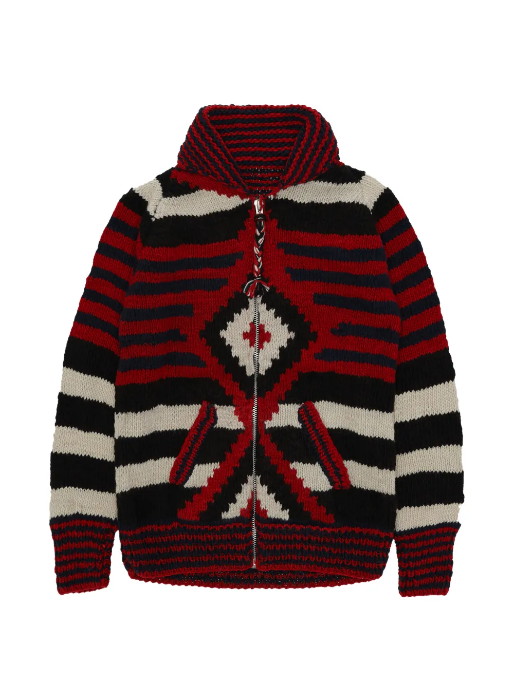 Fortela Chamula cardigan - Red