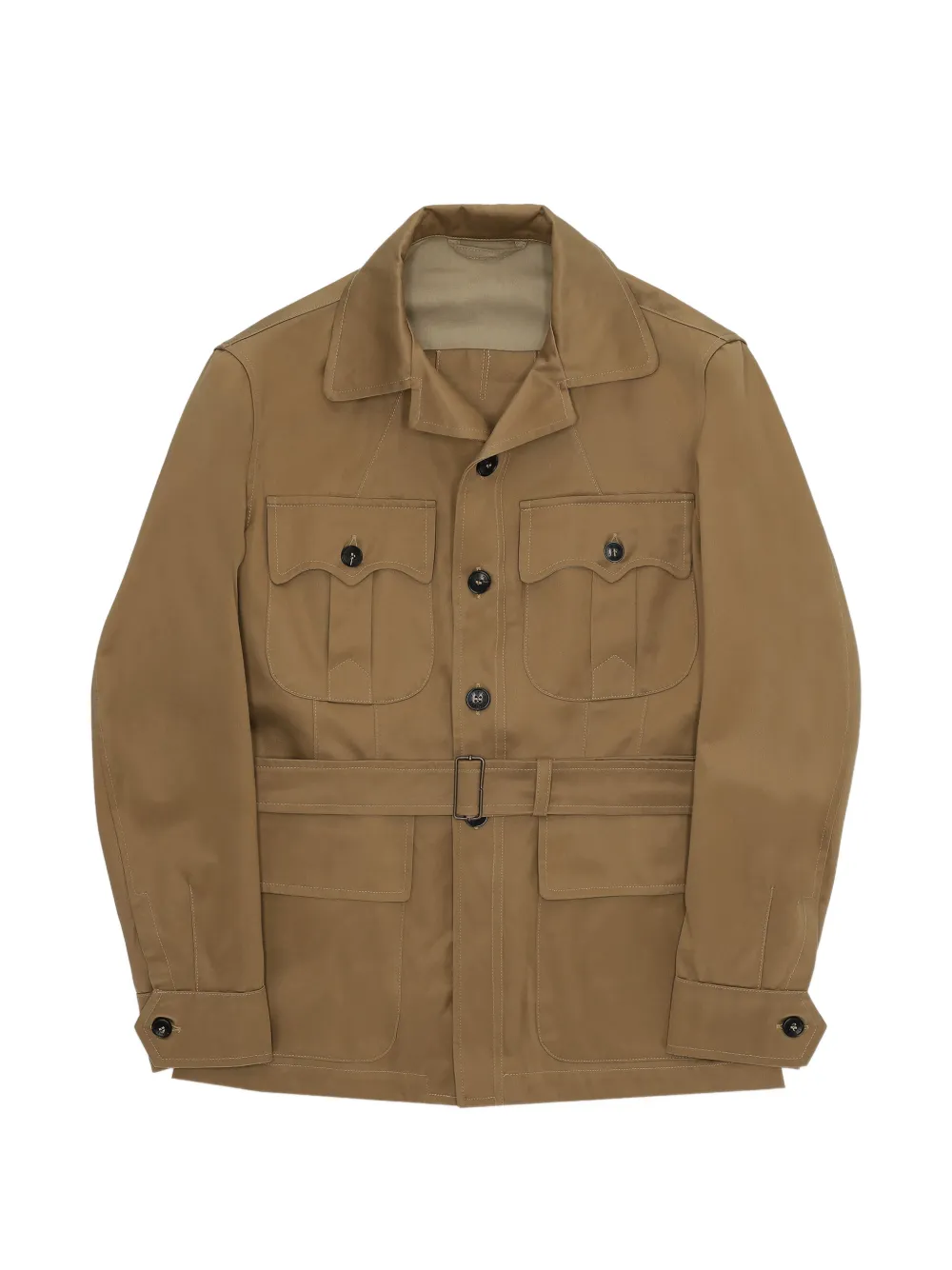 Fortela Clint belted jacket - Marrone
