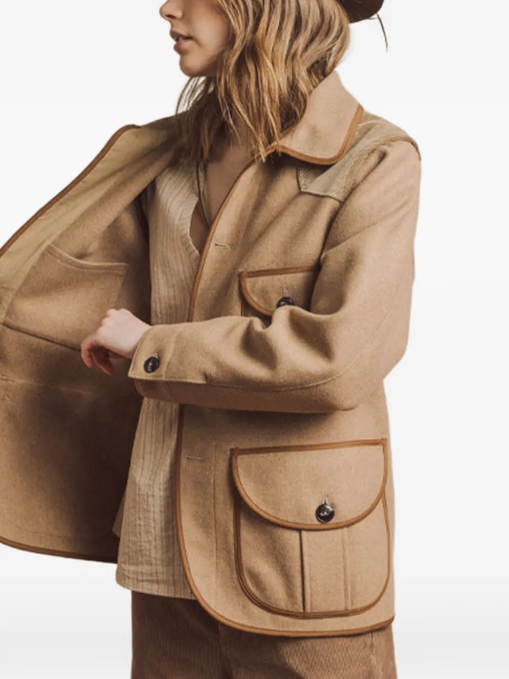  Fortela Bess Button-up Jacket - Neutrals 