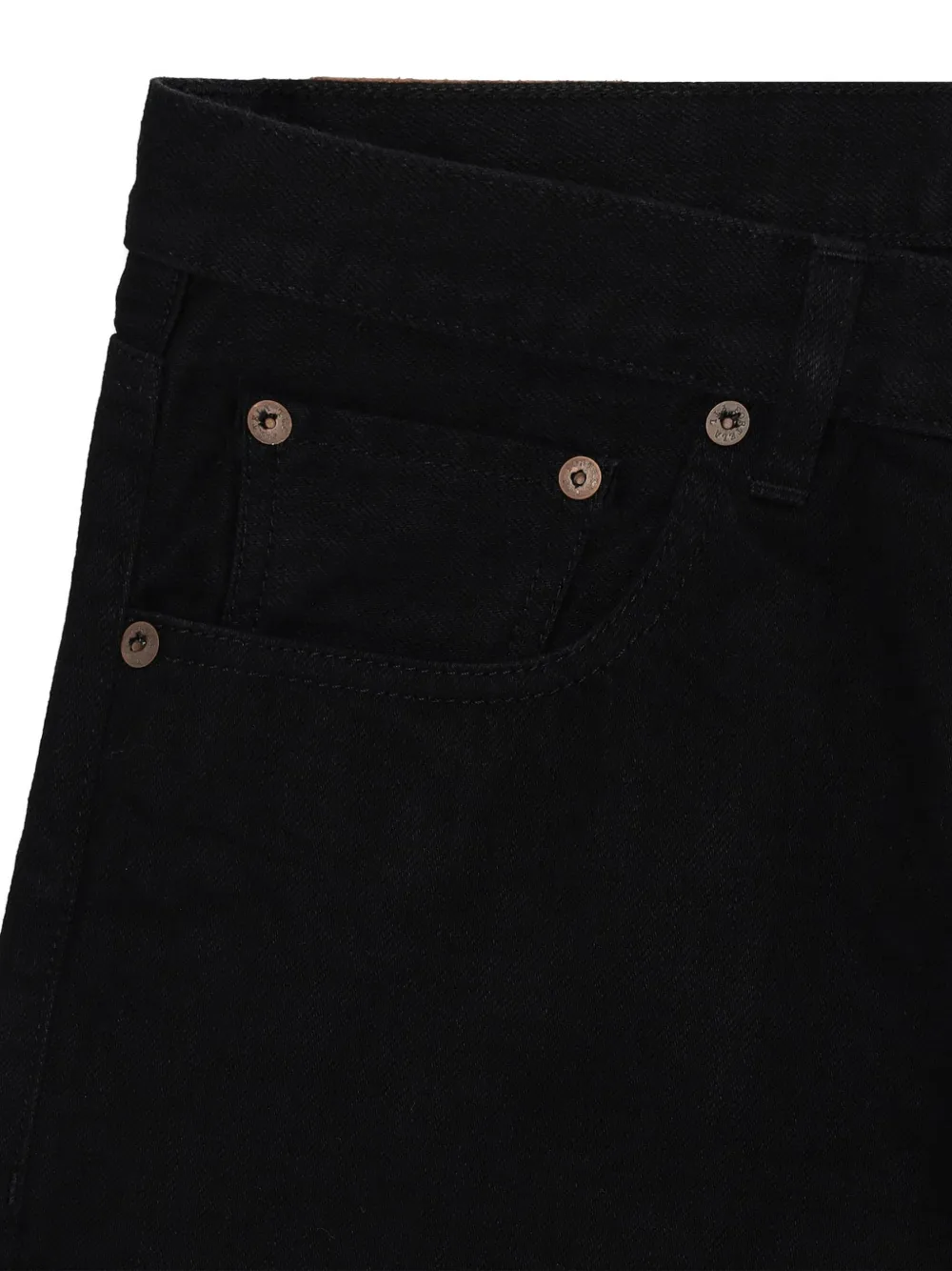 Fortela 965 John Selvedge jeans met 5 zakken Zwart