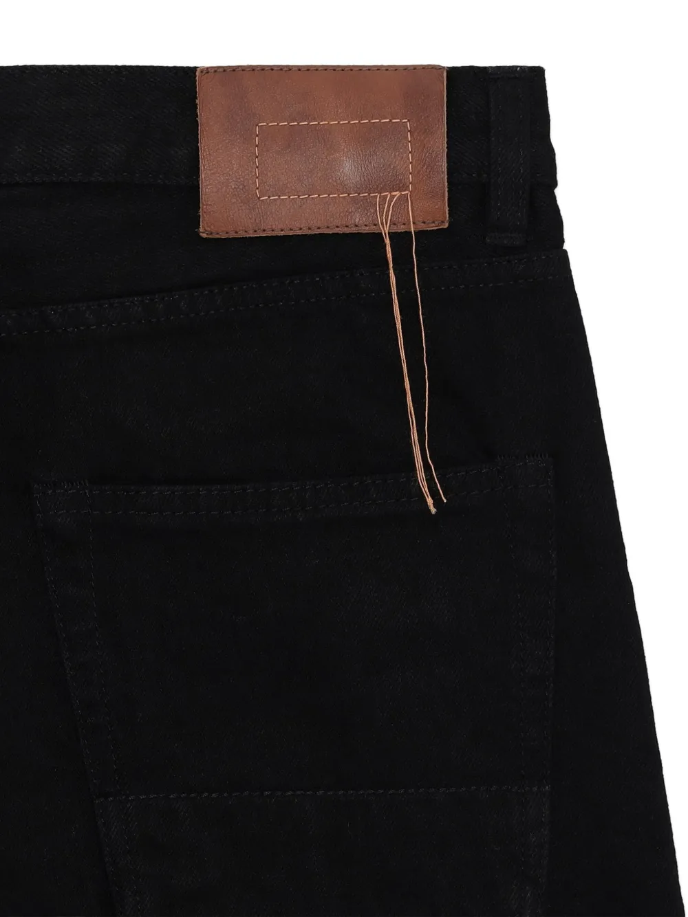 Fortela 965 John Selvedge jeans met 5 zakken Zwart