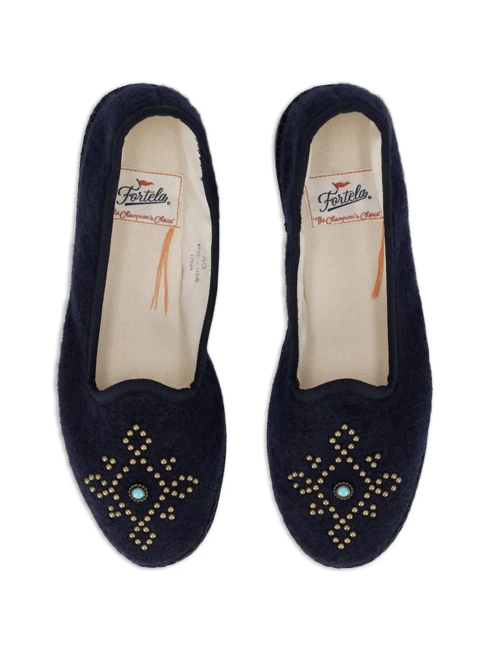 Fortela Frutate Friulane slippers met geborstelde afwerking Blauw