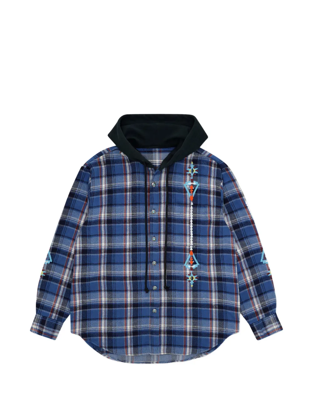 Fortela Ashley hooded shirt - Blu