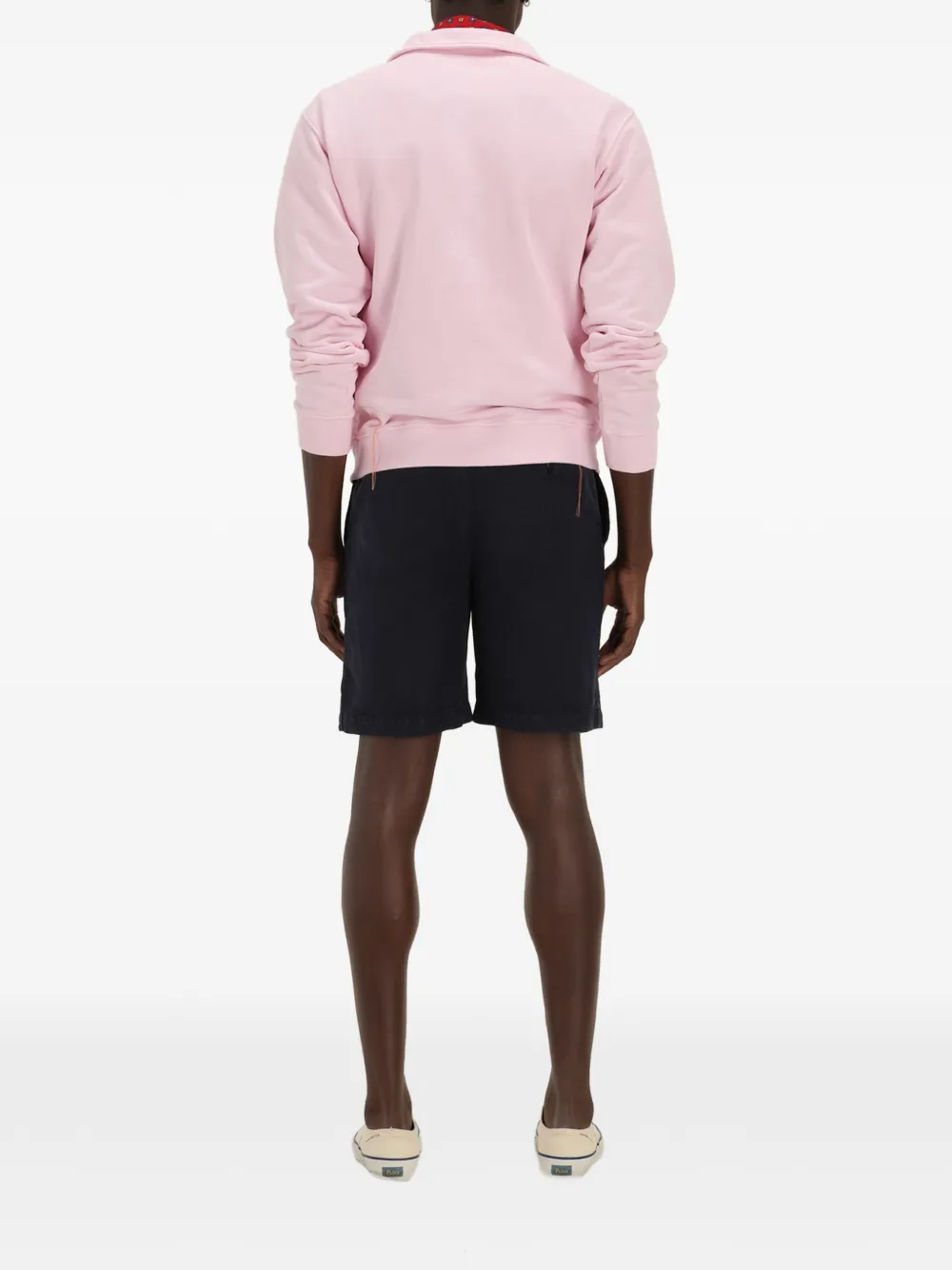 Fortela Yale sweater met halve rits Roze