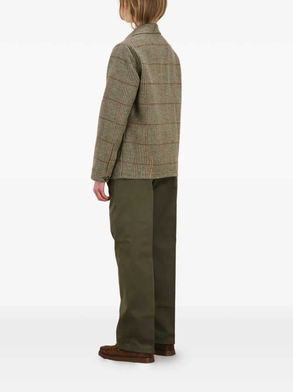  Fortela Scotland Check-pattern Blazer - Green 
