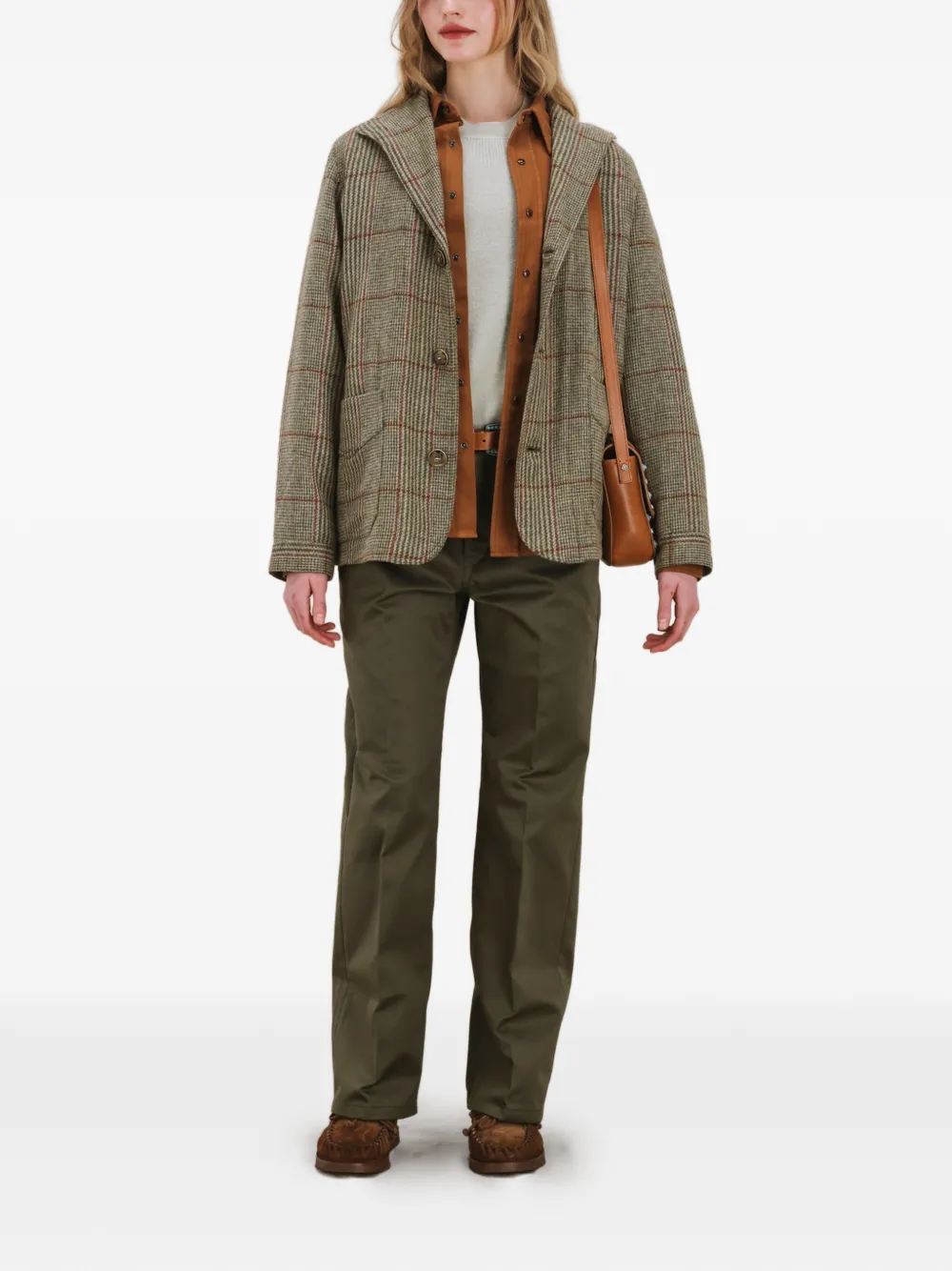  Fortela Scotland Check-pattern Blazer - Green 