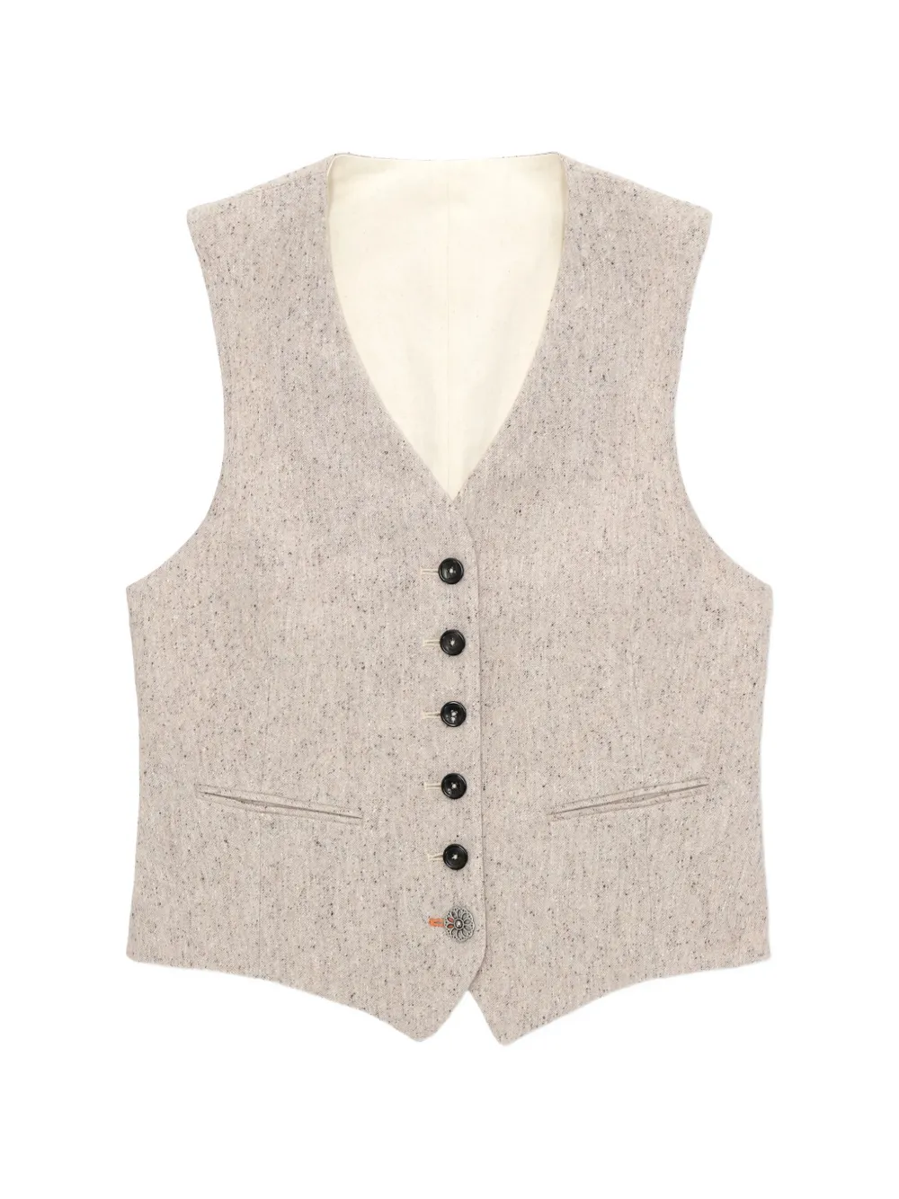 Fortela Demi button-front single-breasted waistcoat - Toni neutri