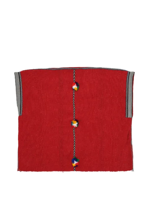 Fortela Veruska pompom-embellished poncho