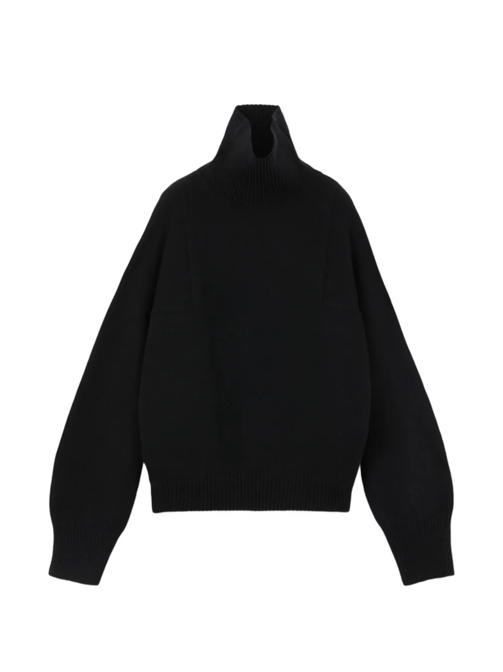 Fortela Lucy high-neck ribbed sweater - Nero