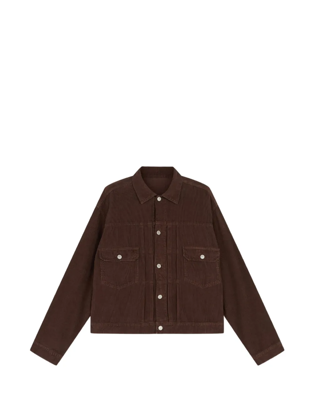 Fortela Type2 flap-pockets corduroy jacket - Marrone
