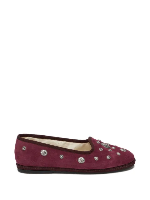 Fortela Frutate Friulane Loafer aus Wildleder mit Nieten