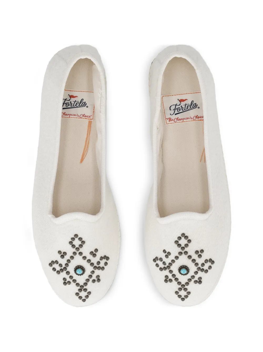 Fortela Frutate Friulane suède loafers Wit