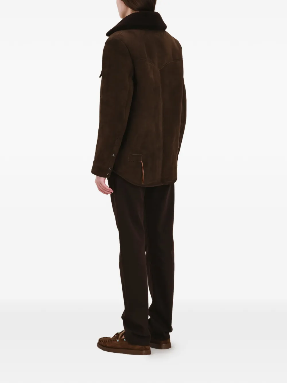  Fortela Ranch Shearling-collar Jacket - Brown 