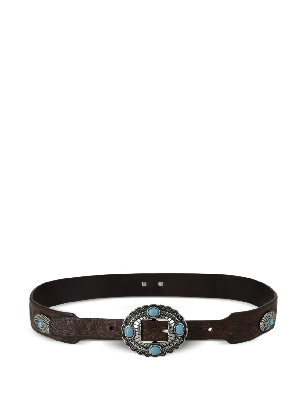 Fortela Cantona leather belt - Marrone