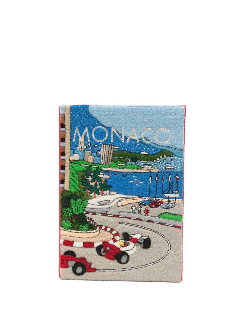 Olympia Le-Tan Monaco Grand Prix clutch bag - Blu