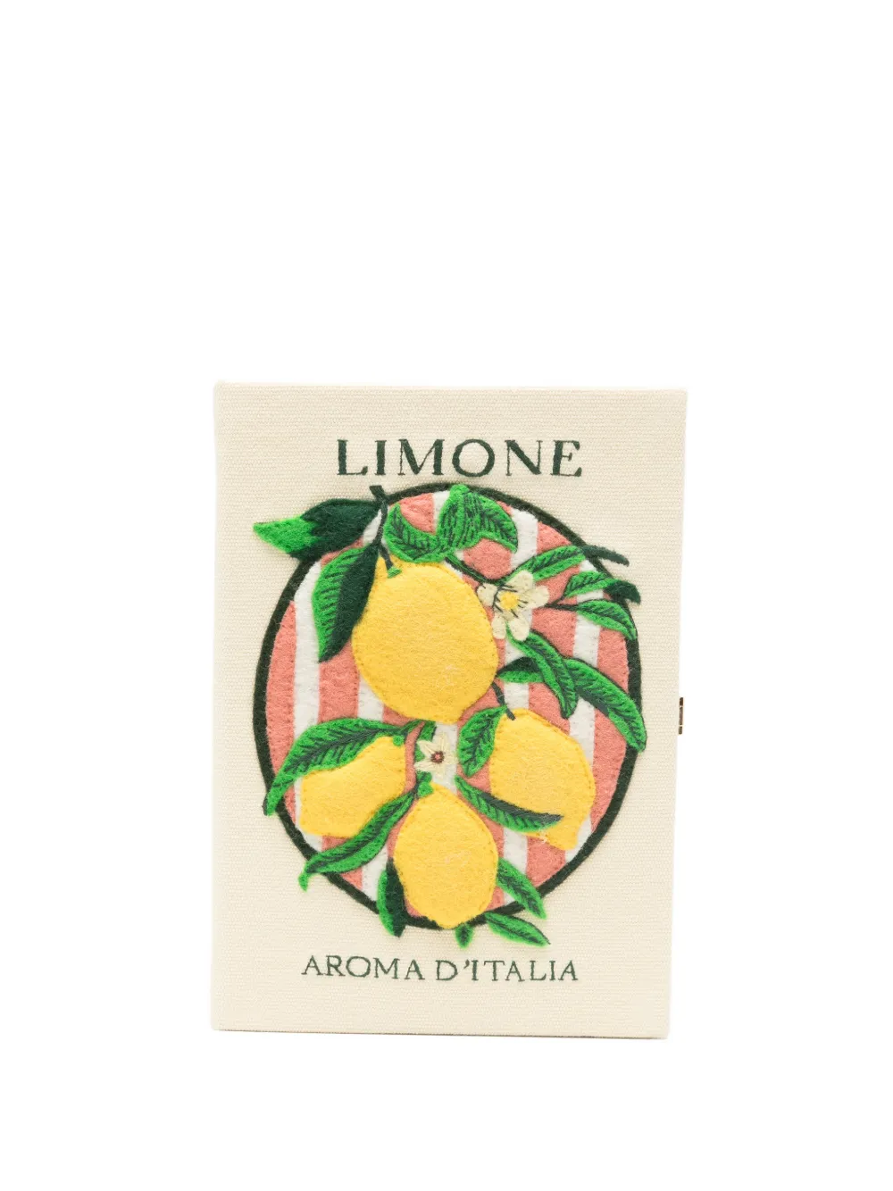 Olympia Le-Tan Aroma D'Italia embroidered clutch bag - Toni neutri