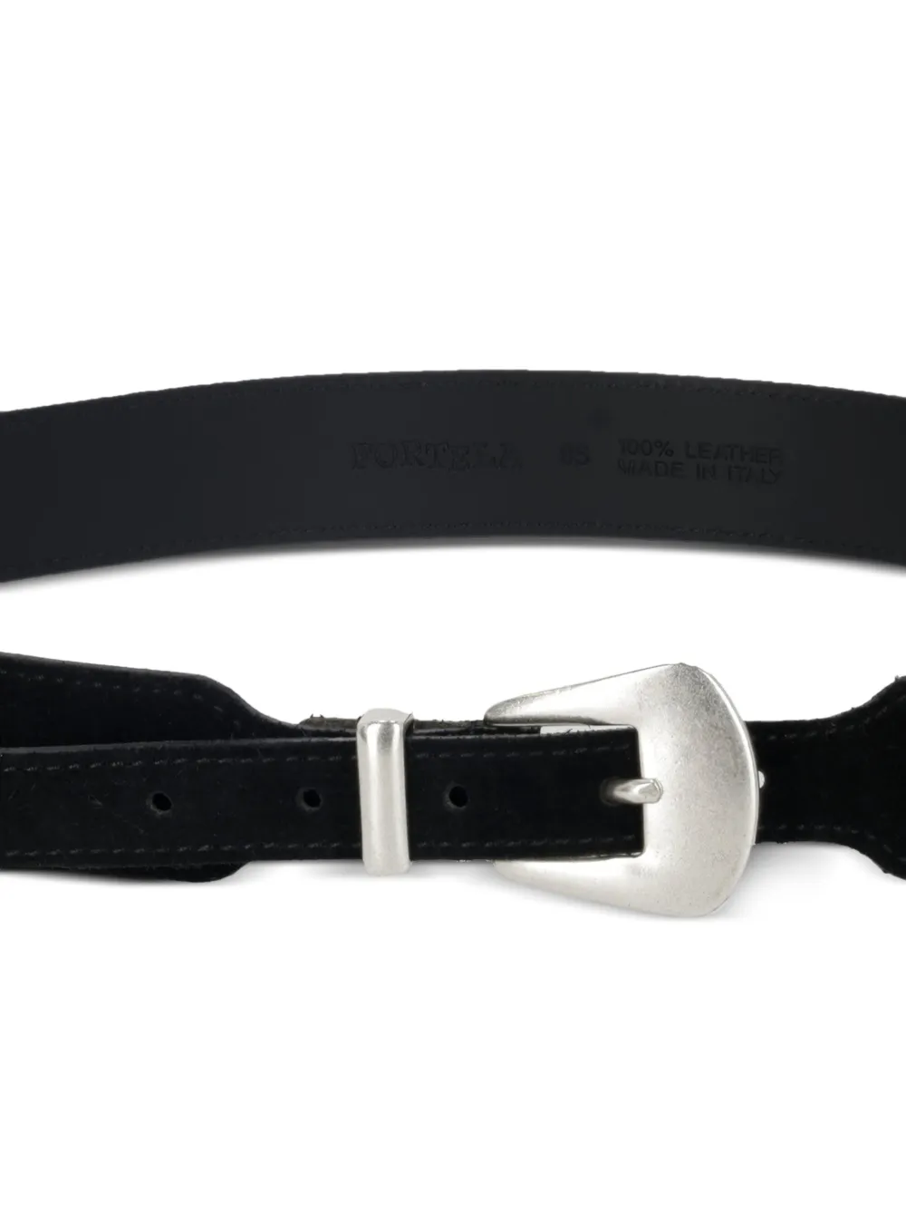  Fortela Leather Belt - Black 