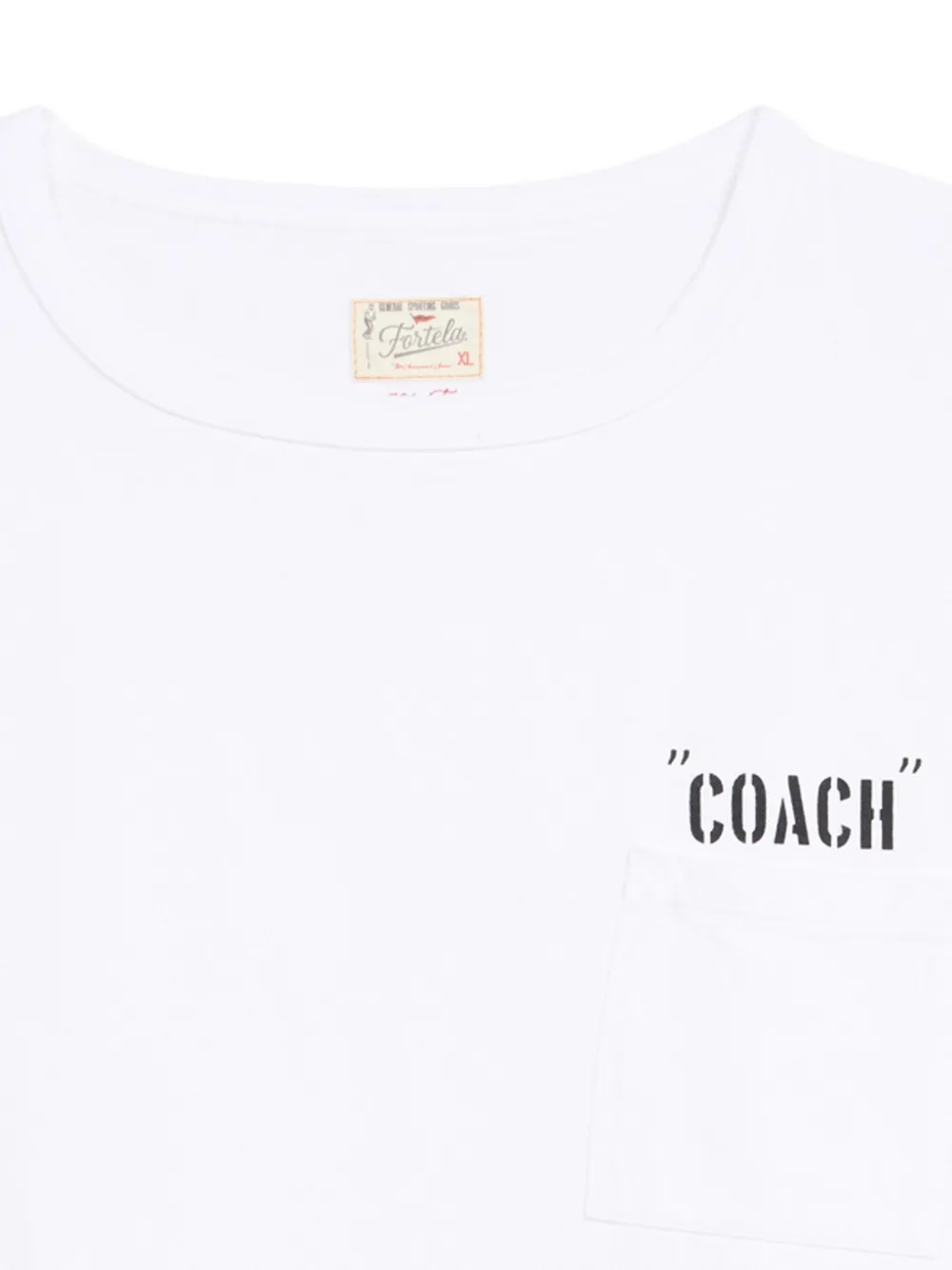 Fortela T-shirt met print Wit