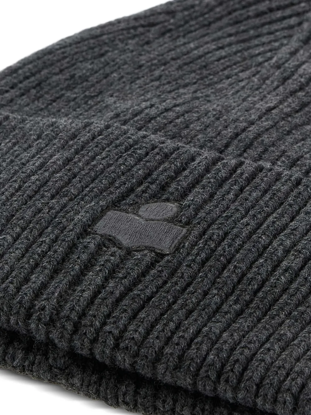  Isabel Marant Mayers Ribbed Beanie Hat - Grey 