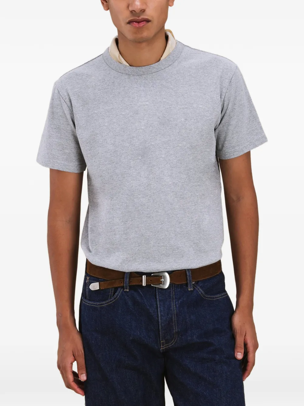 Fortela Japt T-shirt met ronde hals Grijs