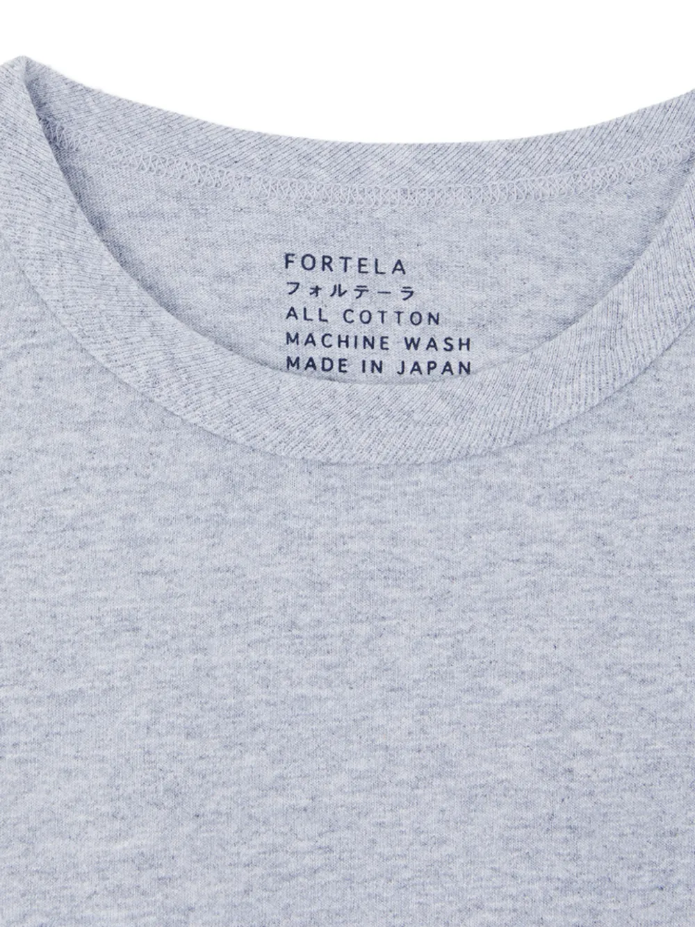 Fortela Japt T-shirt met ronde hals Grijs
