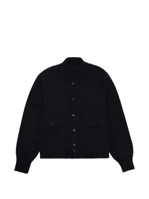 Fortela button twill bomber jacket