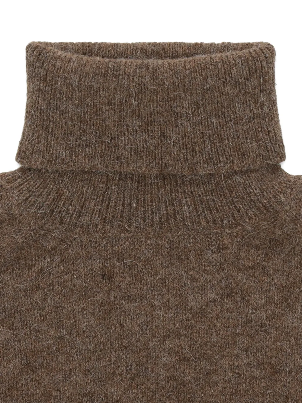 Fortela Piero High-neck Sweater in Brown, view 3