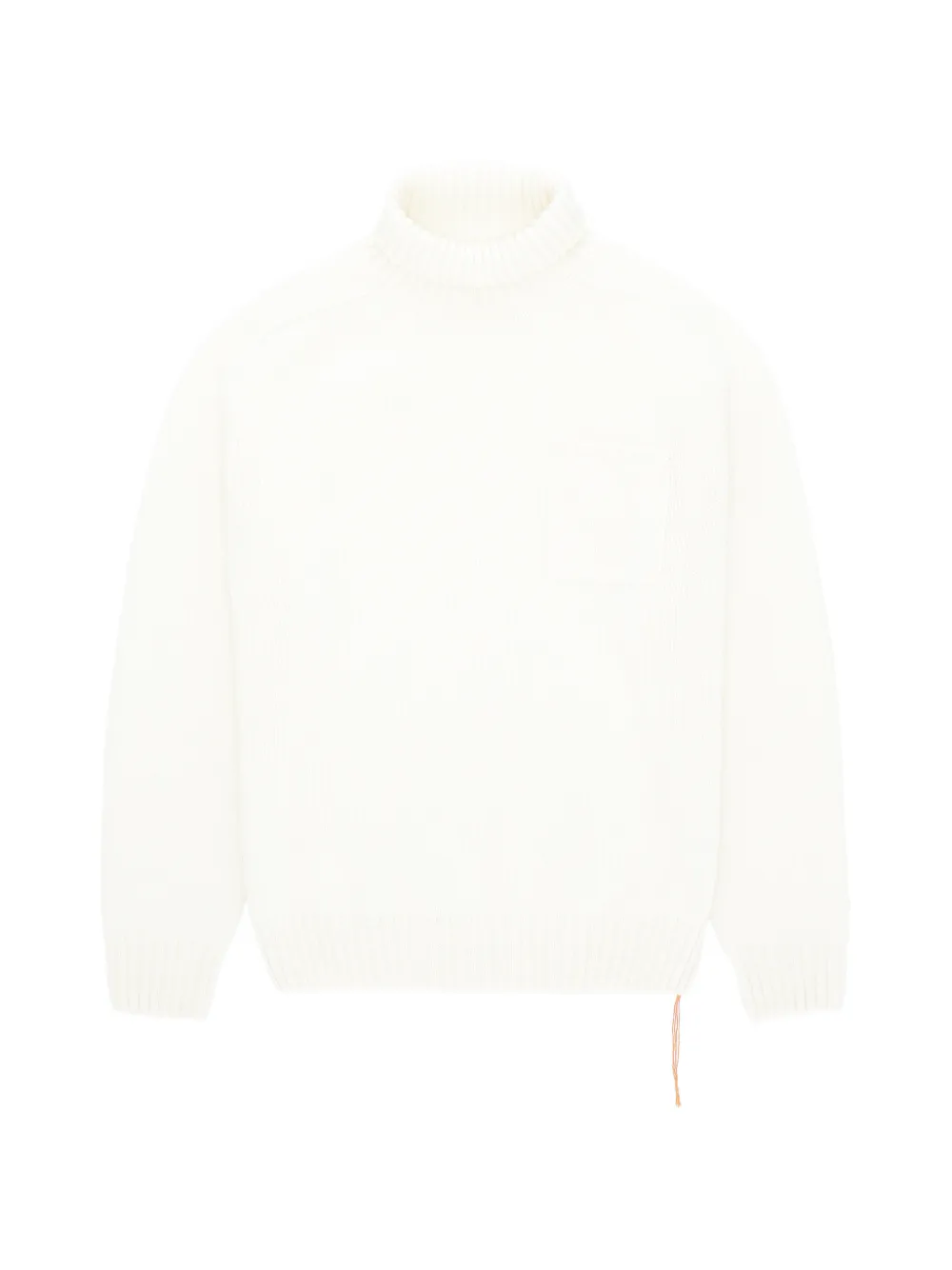 Fortela Mallory pocket ribbed turtleneck sweater - Toni neutri