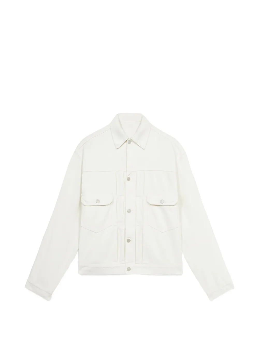 Fortela Type flapped-pocket corduroy jacket - Bianco