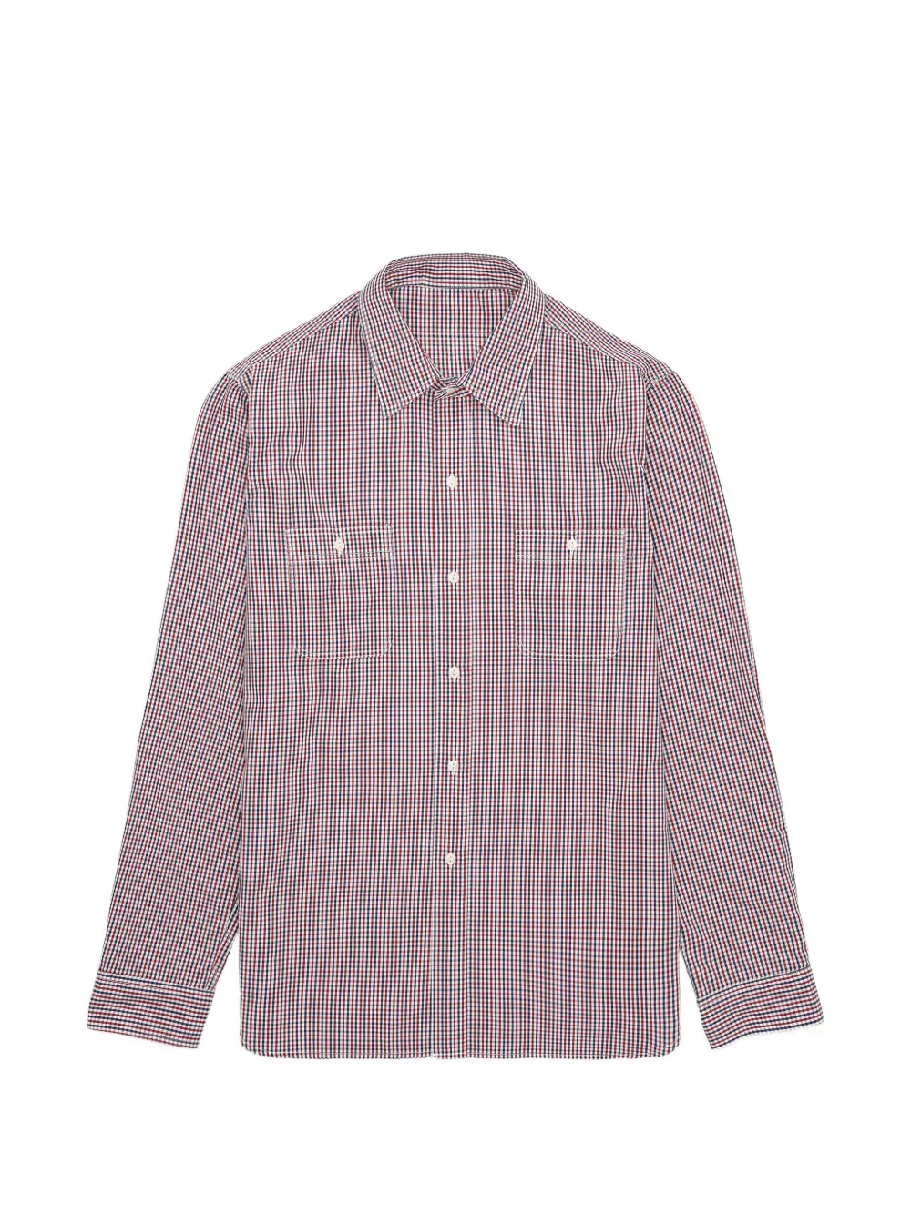 Fortela Work plaid patch-pocket shirt - Rosso