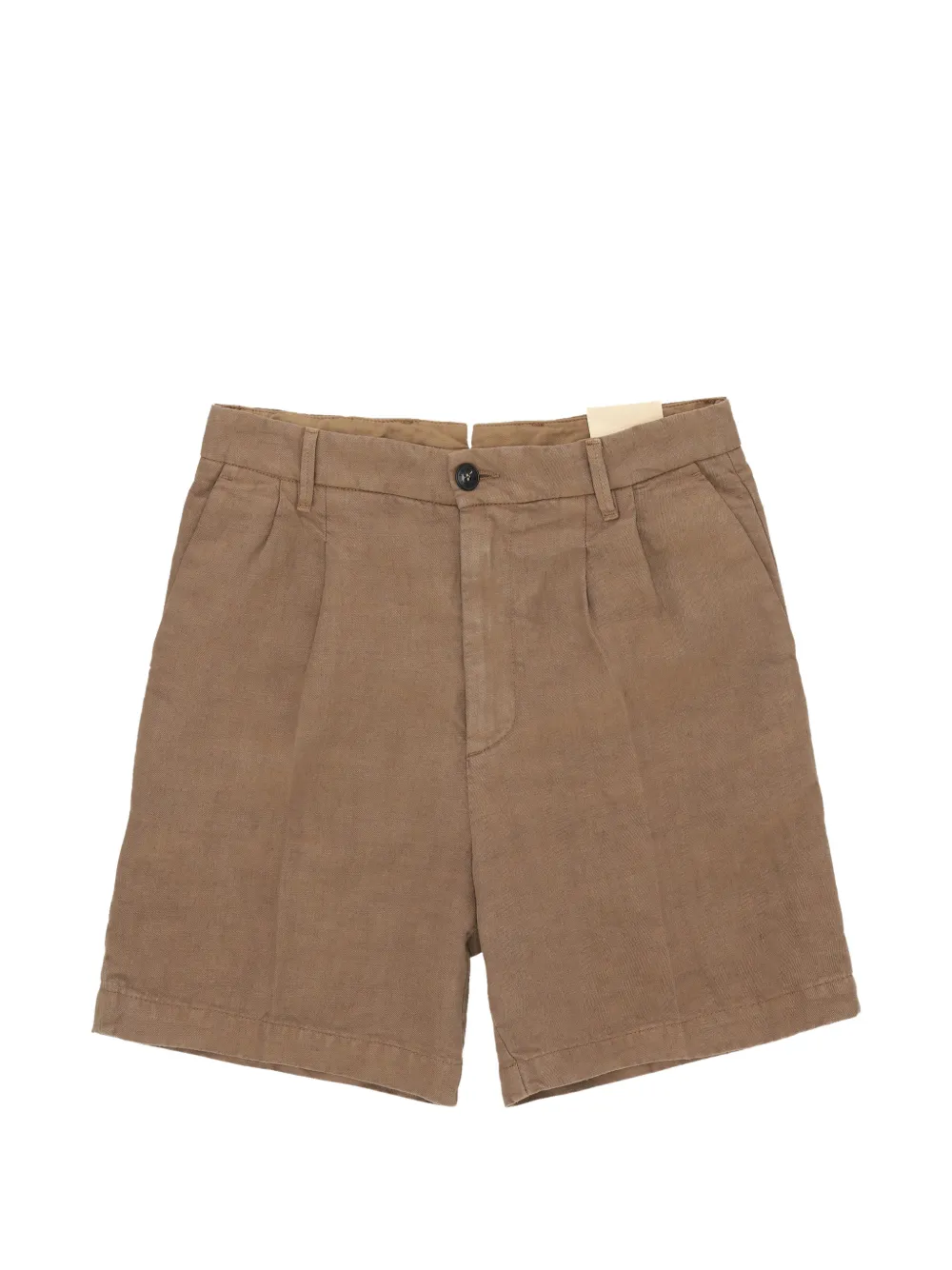 Fortela side-pocket button-fastening shorts - Marrone